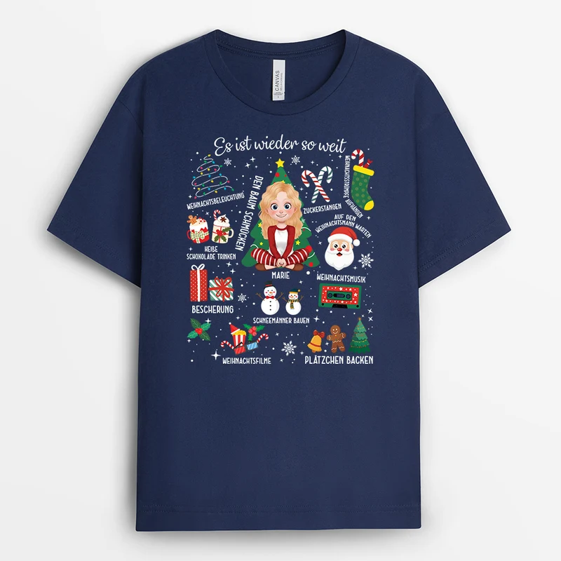 Die Weihnachtszeit Ist Da - Personalisierte Weihnachtsgeschenke | Shirt Damen Und Herren