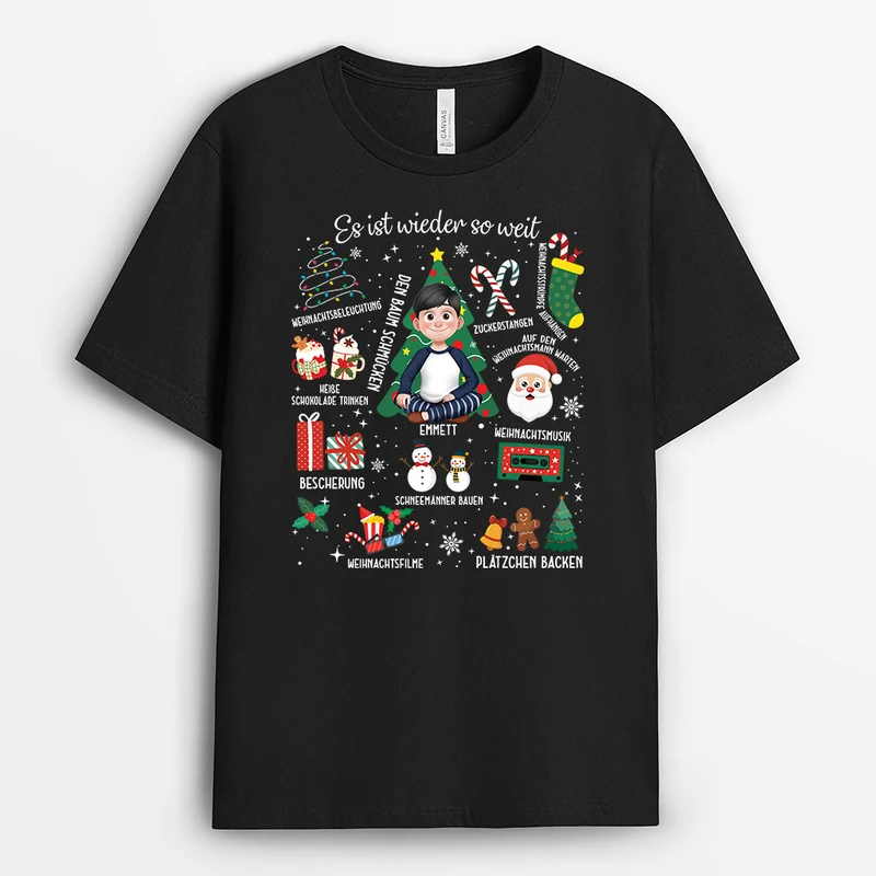 Die Weihnachtszeit Ist Da - Personalisierte Weihnachtsgeschenke | Shirt Damen Und Herren