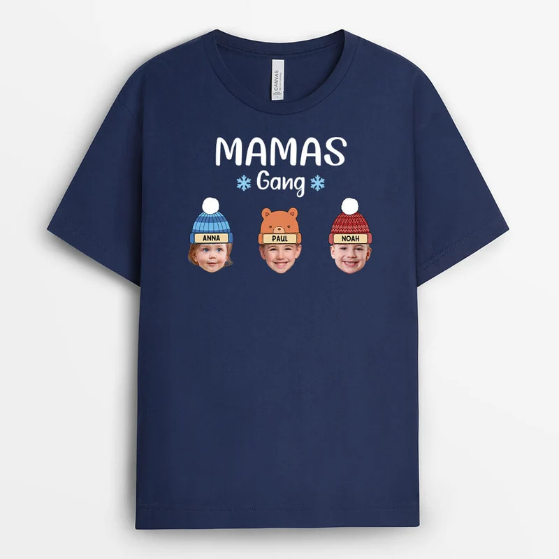 Opas/Papas Bande Beanies - Personalisiertes Geschenk | T-Shirt für Männer mit Foto
