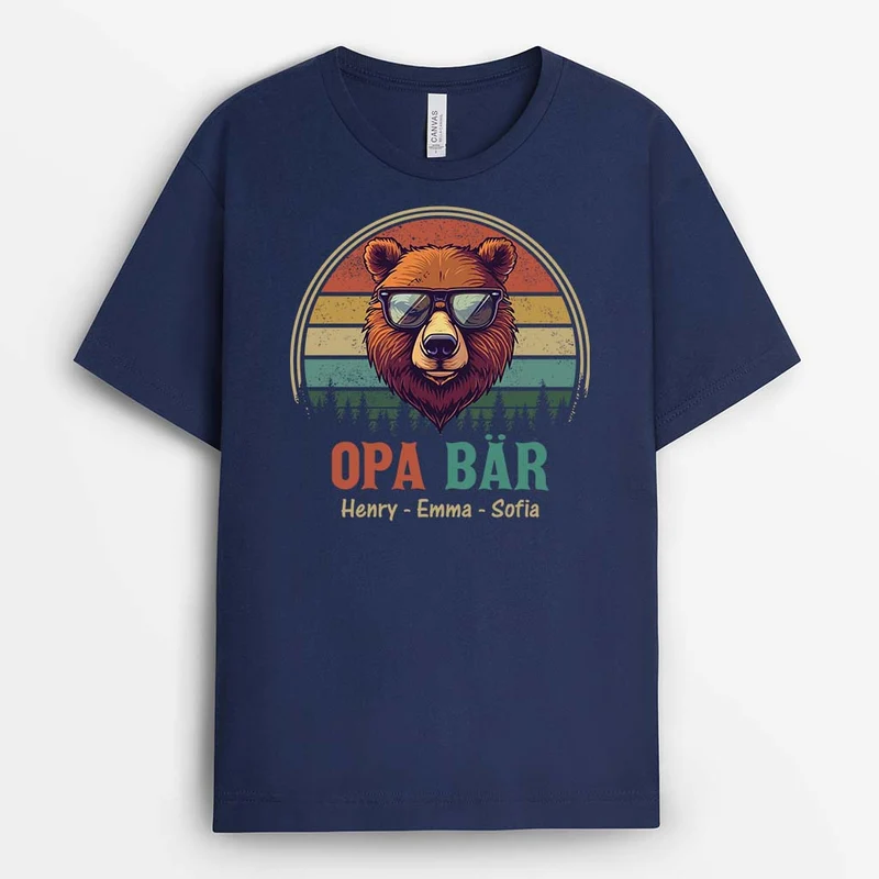 Opa Bär - Personalisiertes Geschenk | T-shirt für Opas