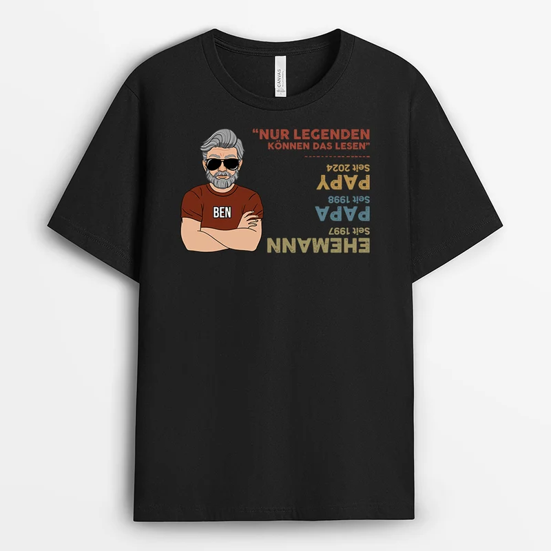 Nur Legenden Können Dies Lesen - Personalisiertes Geschenk | T-shirt für Papas