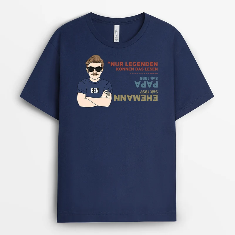 Nur Legenden Können Dies Lesen - Personalisiertes Geschenk | T-shirt für Papas