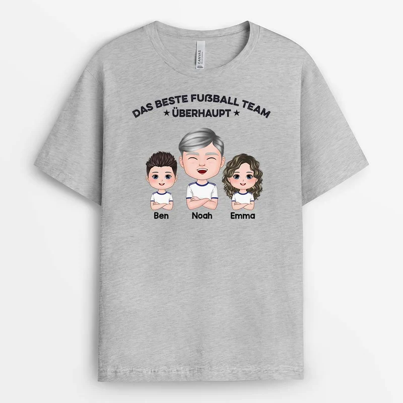 Papa Und Sohn Das Beste Team Überhaupt - Personalisiertes Geschenk | T-shirt für Papa