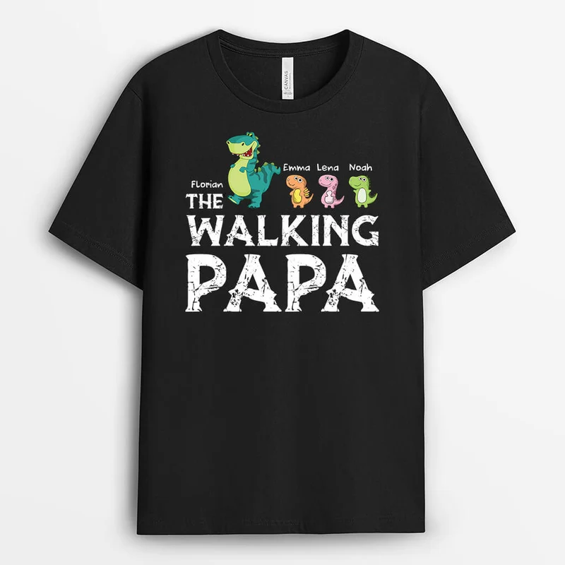 Der Wandelnde Papa - Personalisiertes Geschenk | T-Shirt für Herren