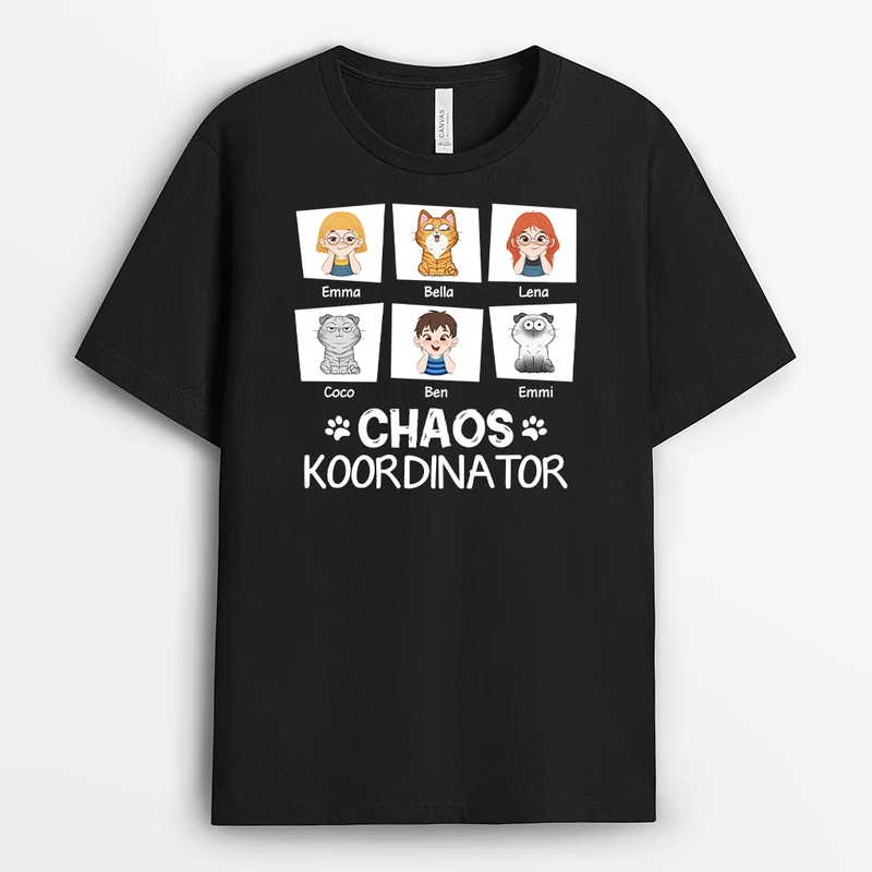 Chaos Koordinator - Personalisiertes Geschenk | T-shirt für Tierliebhaber