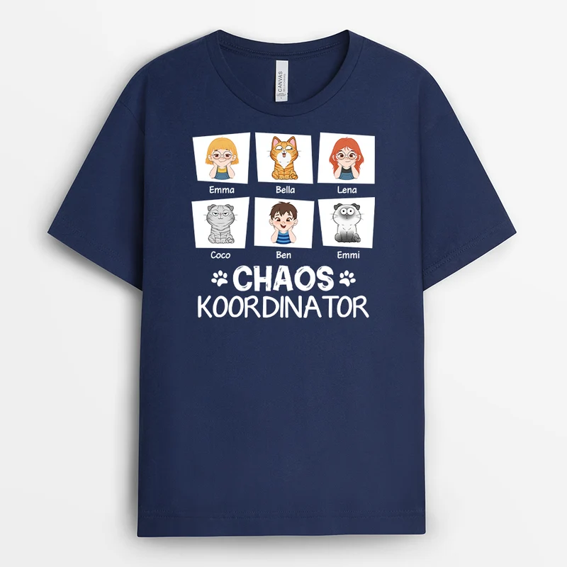 Chaos Koordinator - Personalisiertes Geschenk | T-shirt für Tierliebhaber