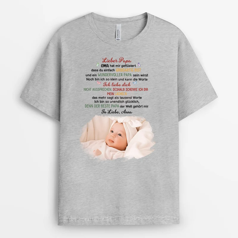 Liebe Mama - Personalisiertes Geschenk | T-Shirt Mama mit Foto