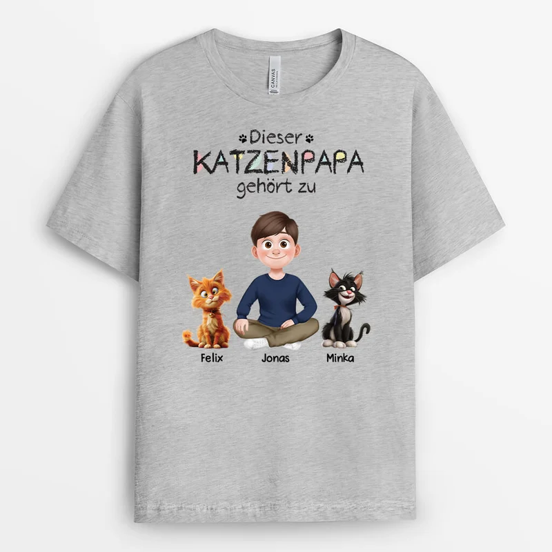 Diese Katzenmama Gehört Zu - Personalisiertes Geschenk | T shirt Katze