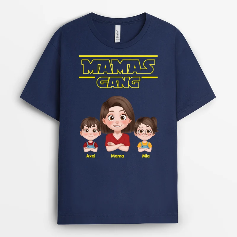 Papas Gang Star Wars Font - Personalisiertes Geschenk | T Shirt Papa