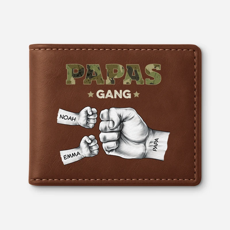 Papas Gang Armeemuster - Personalisierte Geschenke Herren | Portemonnaie