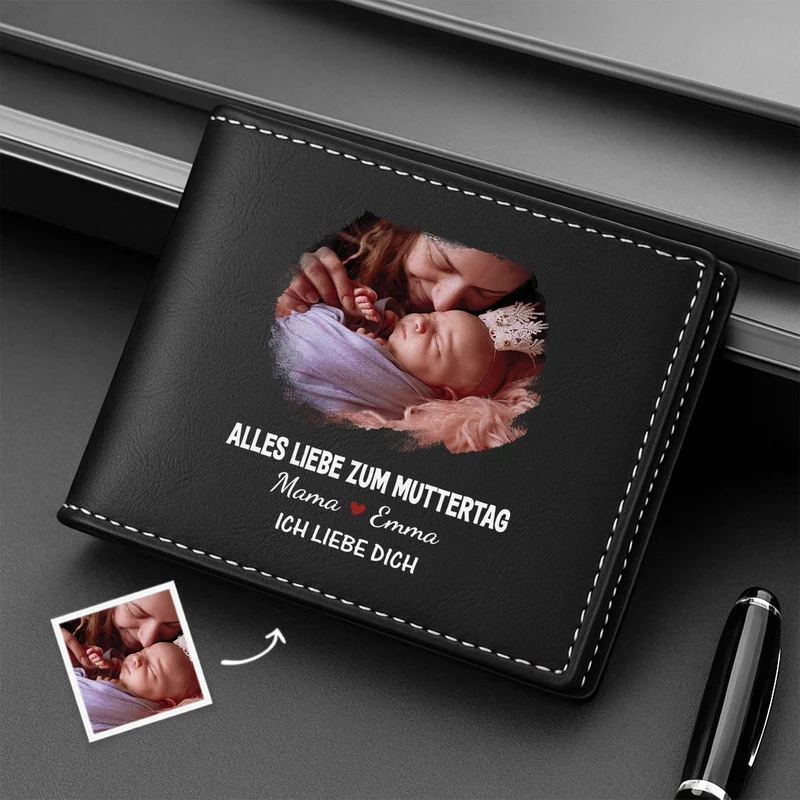 Schönen Vatertag - Personalisierte Geschenke Herren | Portemonnaie Mit Foto