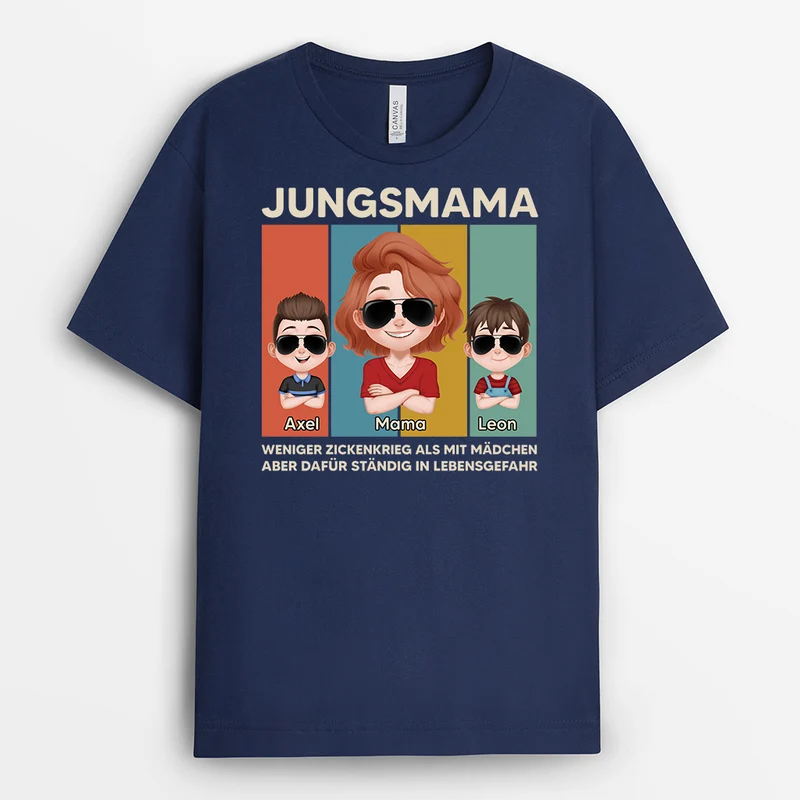 Jungspapa Cartoon - Personalisiertes Geschenk | Lustiges T Shirt Papa