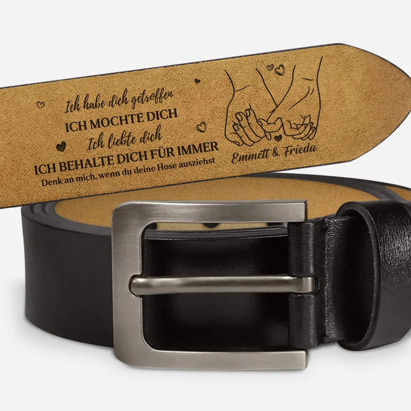 Ich Behalte Dich Für Immer - Personalisiertes Geschenk | Gürtel