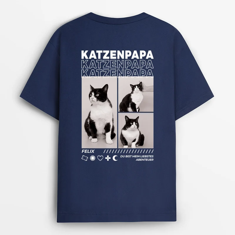 Du Bist Mein Liebstes Abenteuer - Personalisiertes Geschenk | T shirt Katze mit Foto
