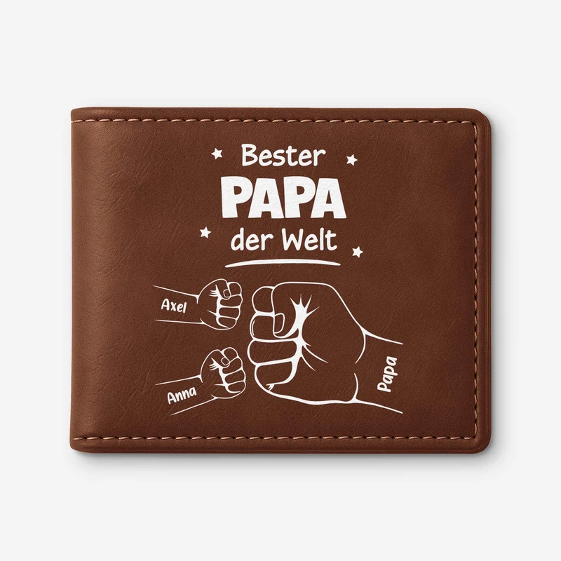 Bester Papa Aller Zeiten - Personalisierte Geschenke Herren | Portemonnaie