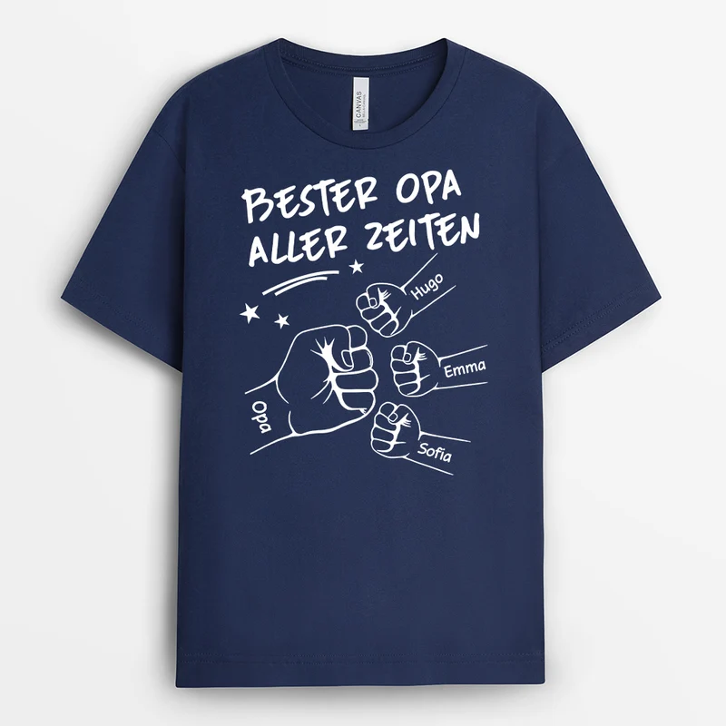 Bester Papa Aller Zeiten - Personalisiertes Geschenk | Tasse Papa mit Faust