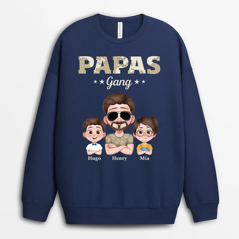 Opas/Papas Gang Landkarte - Personalisiertes Geschenk | Pullovers Opa/Papa