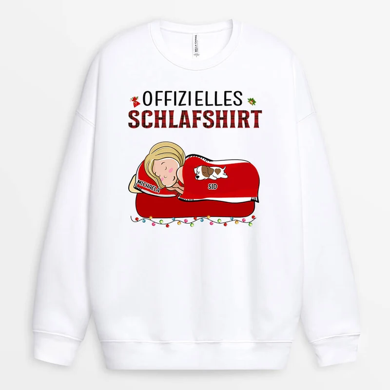 Offizielles Schlafshirt - Personalisierte Geschenke | Pullover für Hundeliebhaber