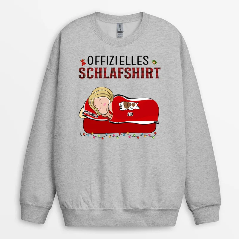 Offizielles Schlafshirt - Personalisierte Geschenke | Pullover für Hundeliebhaber