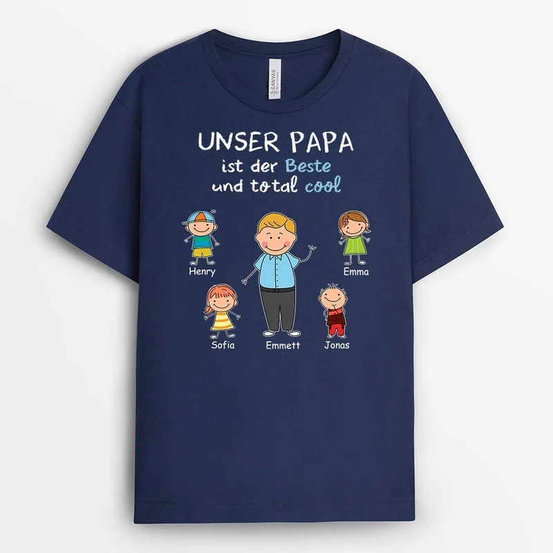 Unsere OMA/MAMA Ist Die Beste Und Total Cool - Personalisiertes Geschenk | T-Shirt für Damen