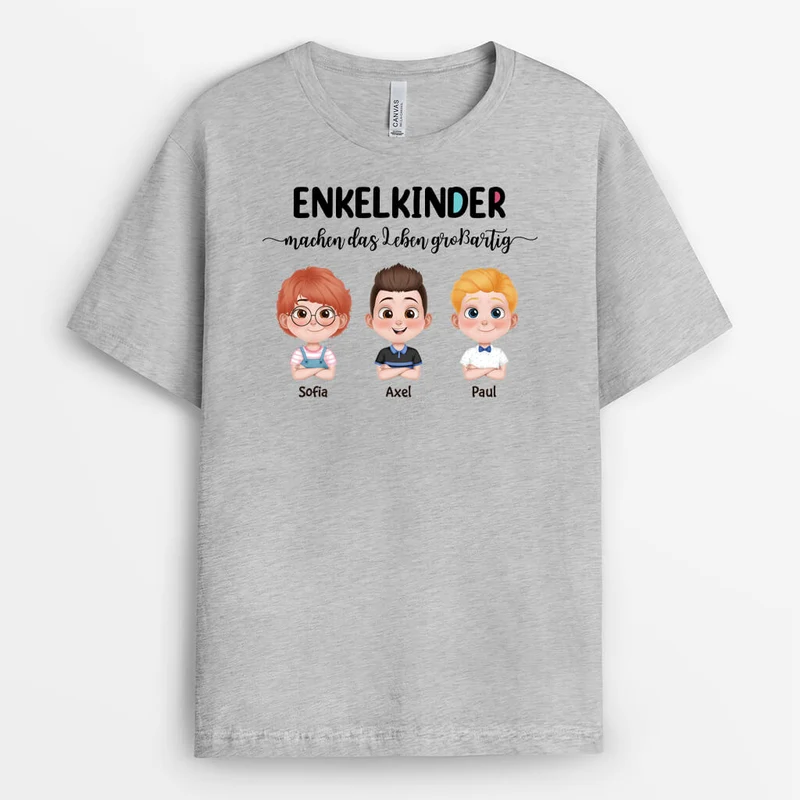 Enkelkinder Machen Das Leben Großartig - Personalisiertes Geschenk | Oma T Shirt