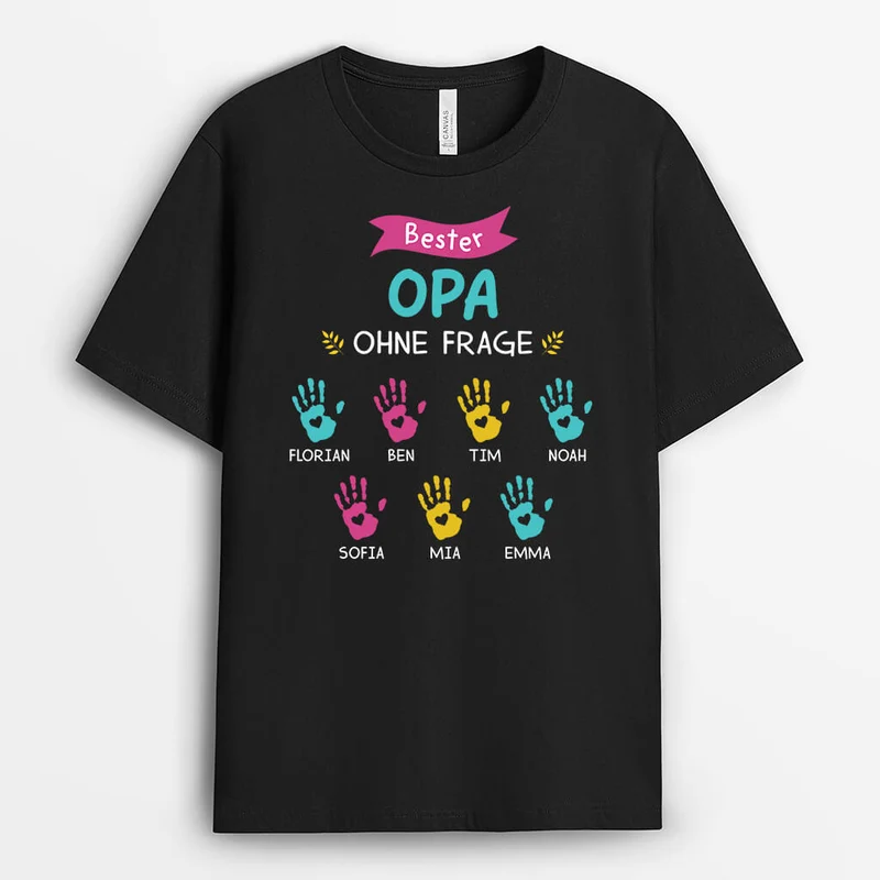 Beste Oma/Mama Ohne Frage - Personalisiertes Geschenk | T-Shirt für Damen