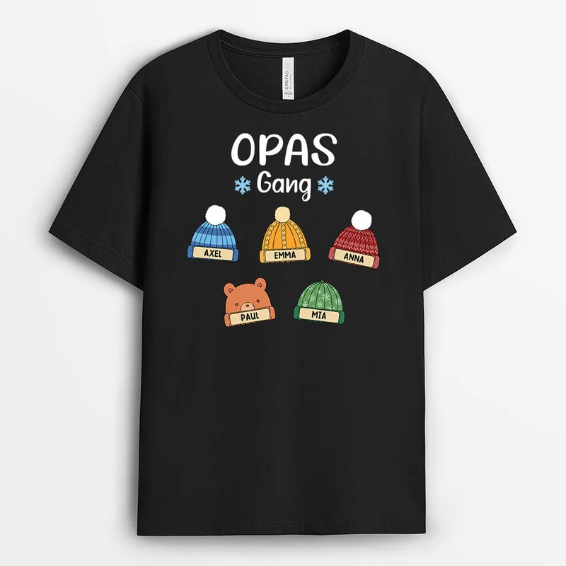 Opas/Papas Bande Beanies - Personalisiertes Geschenk | T-Shirt für Männer