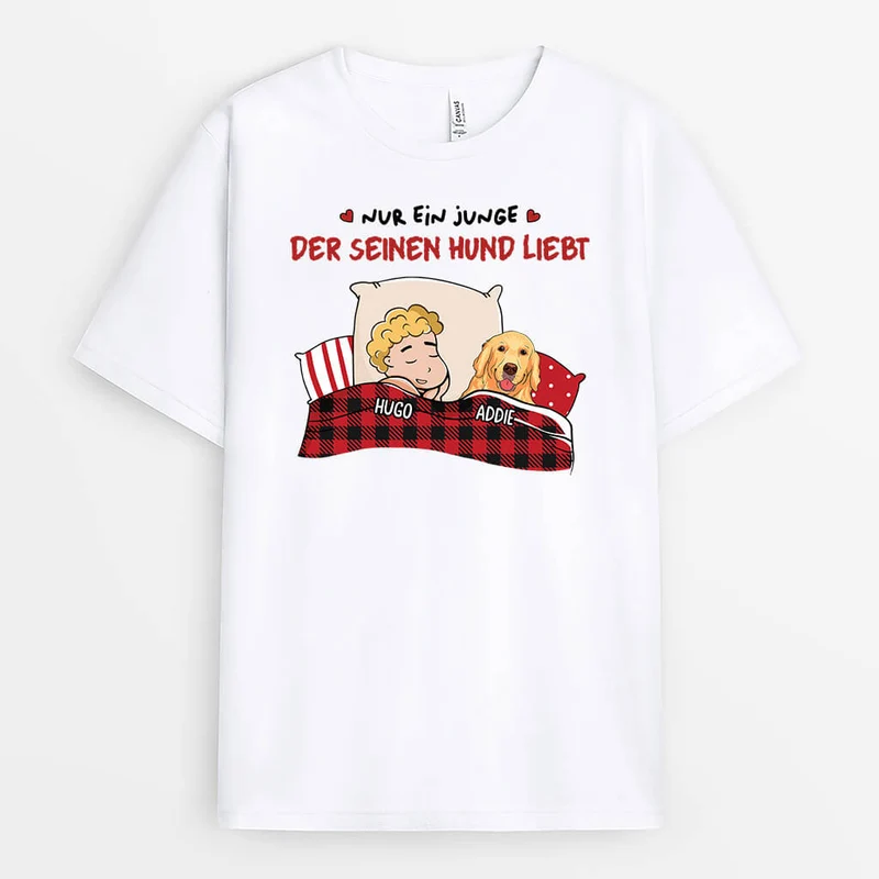 Nur Ein Mädchen Das Ihre Hunde Liebt Oder Nur Ein Junge Der Seine Hunde Liebt - Personalisiertes Geschenk | T-Shirt für Hundeliebhaber