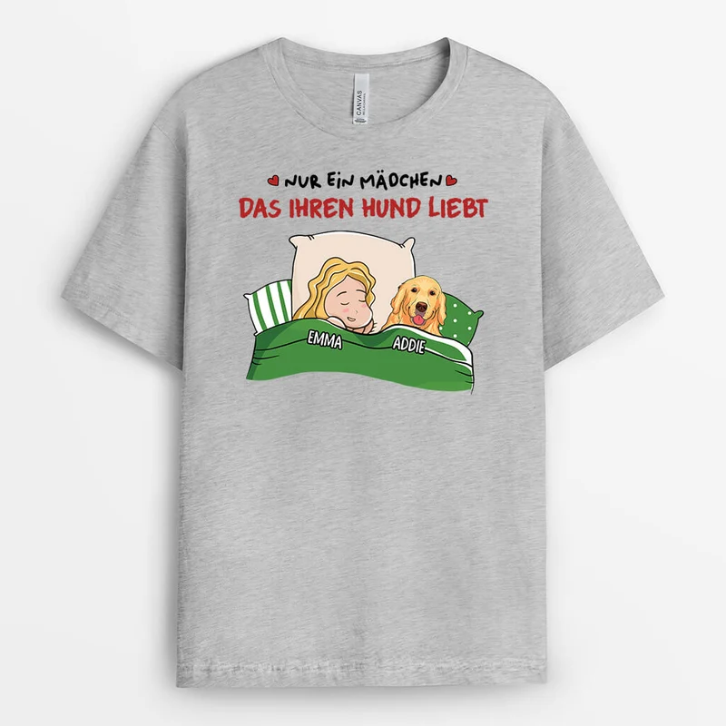 Nur Ein Mädchen Das Ihre Hunde Liebt Oder Nur Ein Junge Der Seine Hunde Liebt - Personalisiertes Geschenk | T-Shirt für Hundeliebhaber