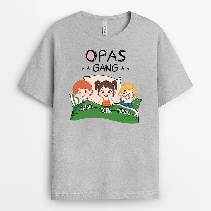 Omas/Mamas Bande Im Bett - Personalisiertes Geschenk | T-shirt für Damen