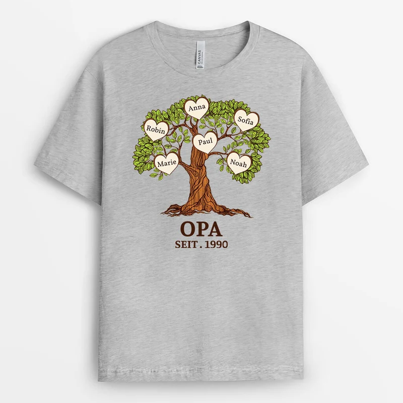 Oma Und Kinder Baum - Personalisiertes Geschenk | T-Shirt für Omas