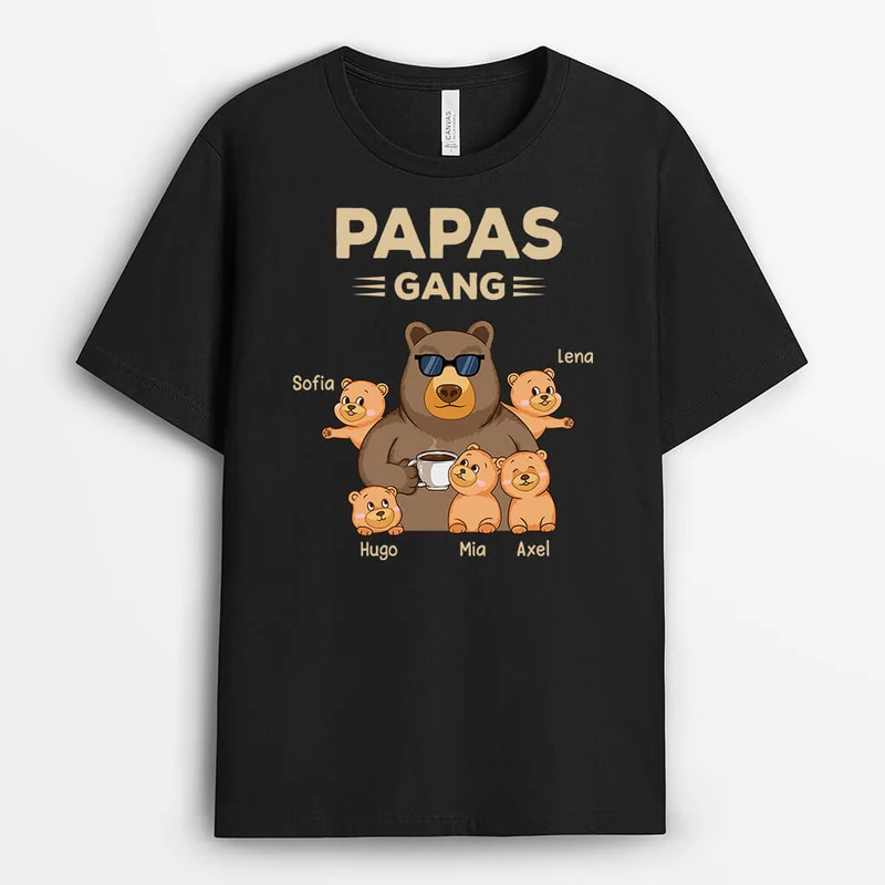 Opas/Papas Bande Bär - Personalisiertes Geschenk | T-Shirt für Männer