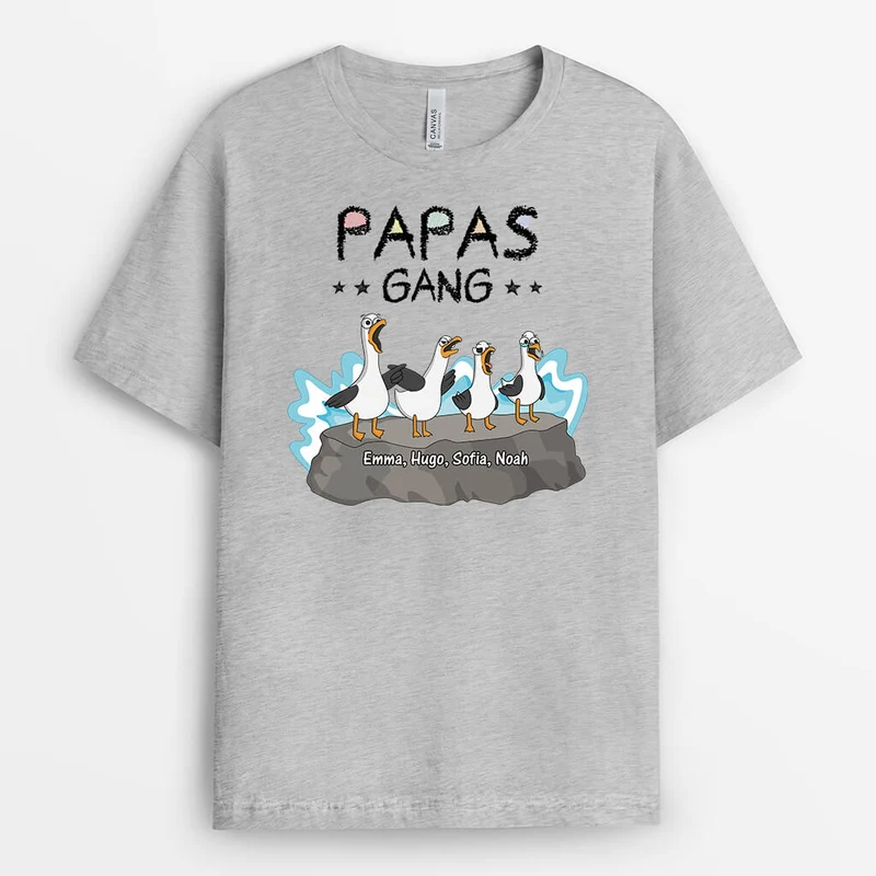 Mamas/Omas Bande Vögel - Personalisiertes Geschenk | T-Shirt für Damen