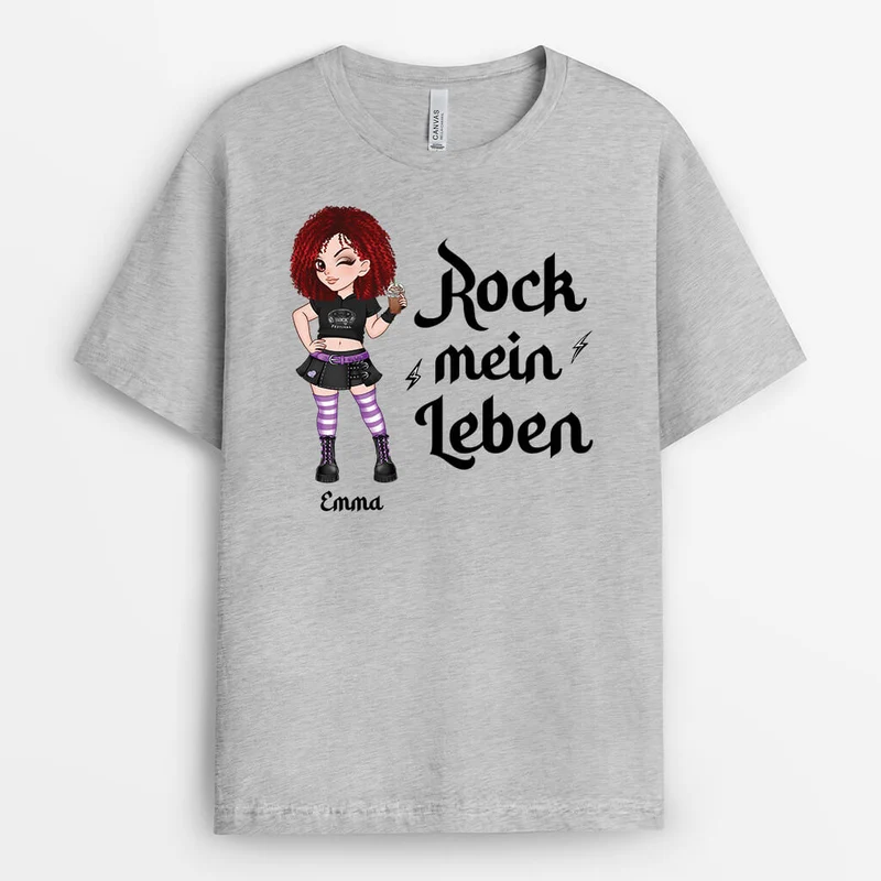 Rock Mein Leben - Personalisiertes Geschenk | T-Shirt für Mädchen