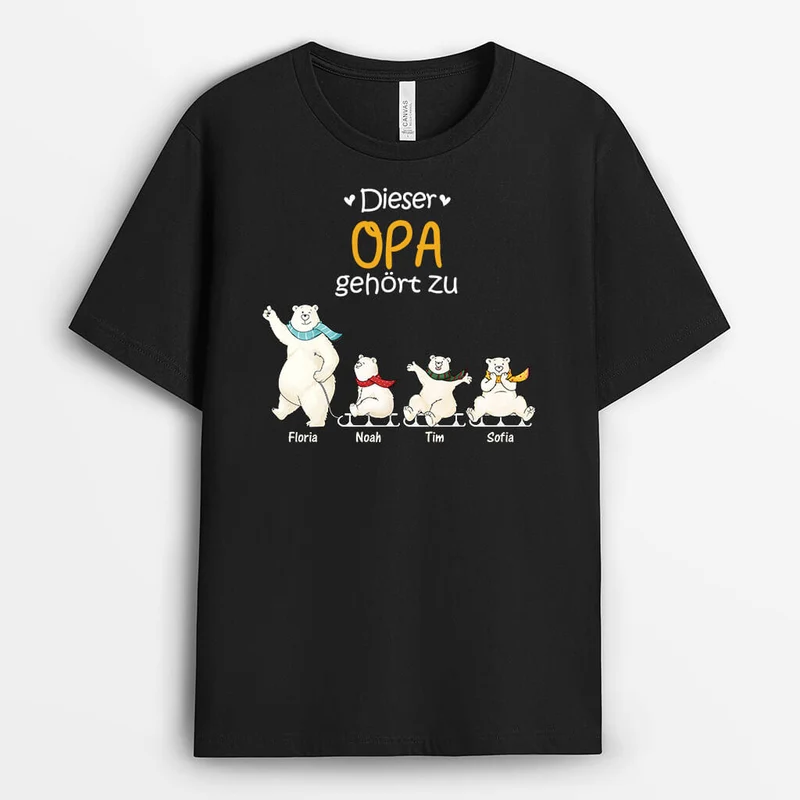 Diese Oma/Mama Gehört Zu Bär - Personalisiertes Geschenk | T-Shirt für Damen