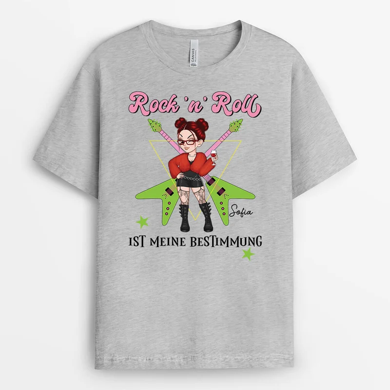 Rock 'n' Roll Ist Meine Bestimmung - Personalisiertes Geschenk | T-Shirt für Frauen