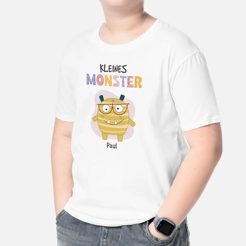 Kleines Monster - Personalisiertes Geschenk | T-Shirt für Kinder