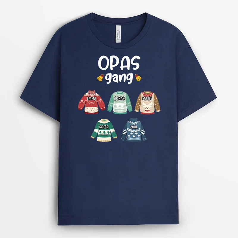 Omas/Mamas Bande - Personalisiertes Geschenk | T-Shirt für Damen zu Weihnachten
