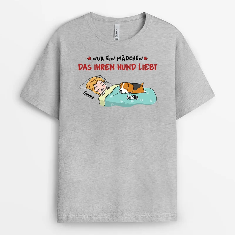 Nur Ein Mädchen Das Ihre Hunde Liebt Oder Nur Ein Junge Der Seine Hunde Liebt - Personalisiertes Geschenk | Lustiges T-Shirt für Hundeliebhaber