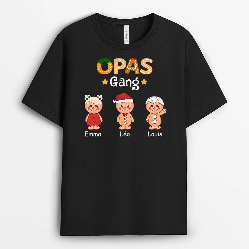 Omas/Mamas Bande Lebkuchenmann Zu Weihnachten - Personalisiertes Geschenk | T-Shirt für Damen