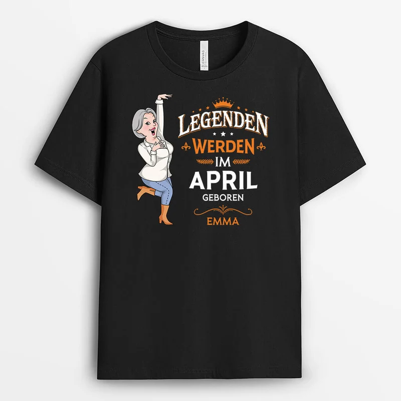 Legenden Werden Im ... Geboren - Personalisiertes Geschenk | T-shirt für Männer