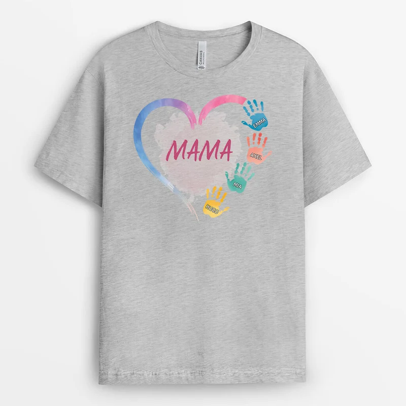 Das Herz Und Hände - Personalisiertes Geschenk | T-Shirt für Omas