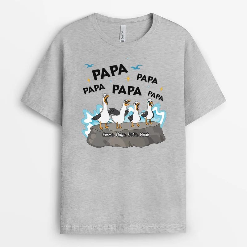 Mama/Oma Vögel - Personalisiertes Geschenk | T-Shirt für Damen