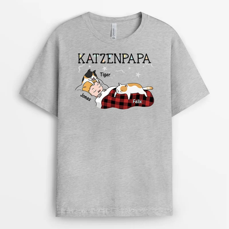Katzenmama - Personalisiertes Geschenk | T-shirt für Katzenliebhaber