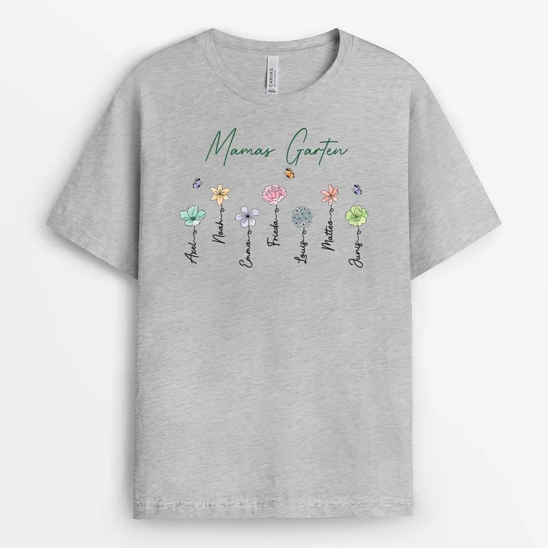 Omas/Mamas Garten - Personalisiertes Geschenk | T-shirt für Frauen