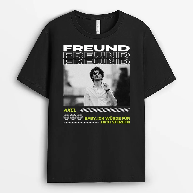 Schatz - Personalisiertes Geschenk | T-Shirt mit Fotos für Paare