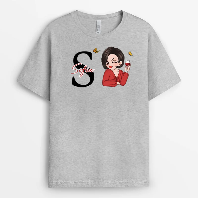 Alphabet Namen - Personalisiertes Geschenk | T-Shirt für Damen