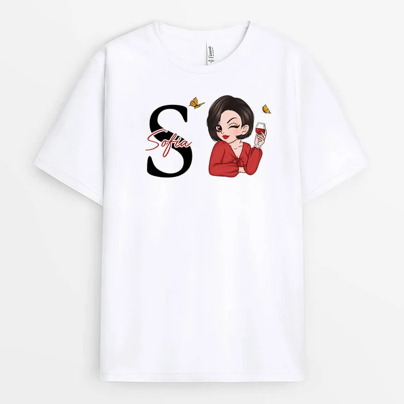 Alphabet Namen - Personalisiertes Geschenk | T-Shirt für Damen