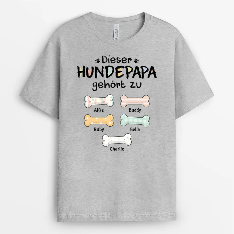 Diese Hundemama/Dieser Hundepapa Gehört Zu - Personalisiertes Geschenk | T-shirt für Hundeliebhaber