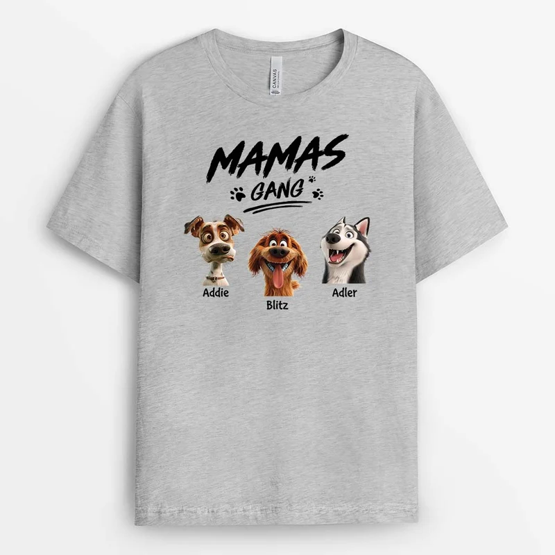 Papas Bande - Personalisiertes Geschenk | T-shirt für Hundeliebhaber